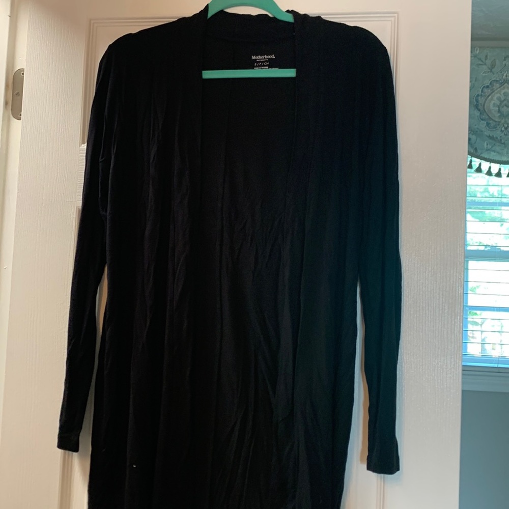 Motherhood Maternity black long sleeve tunic sweater